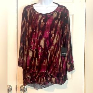 Simply Vera long sleeve brand new with tag blouse size medium